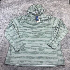 New AFTCO Sunmask Fishing Shirt Men's 2XL Camo Adapt Tactical Performance